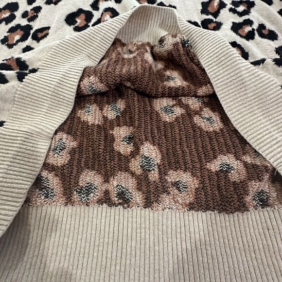 MOTHERHOOD Maternity Women's Size 2X Leopard Animal Print Pullover Sweater Soft - Picture 10 of 10